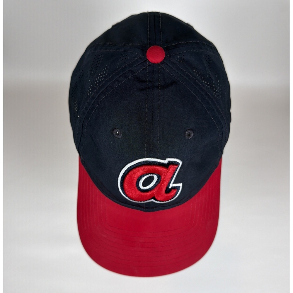 New Era Atlanta Braves 9TWENTY Adjustable Hat Navy Red MLB Baseball Cap OSFM
